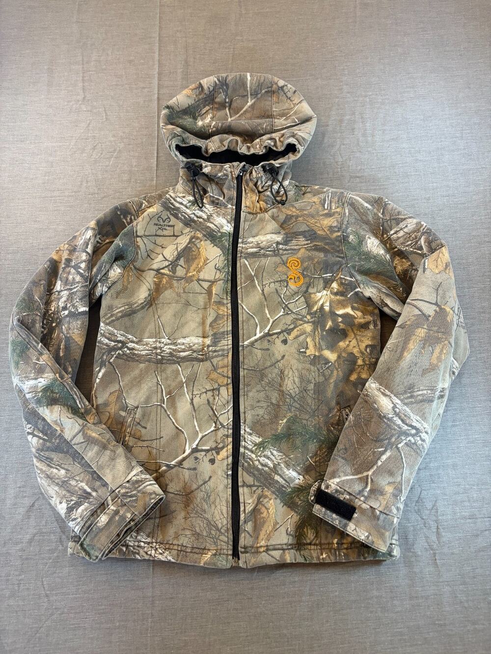 SHE Outdoor Apparel Realtree Camo Hunting Hooded Zip Jacket Insulated Size S